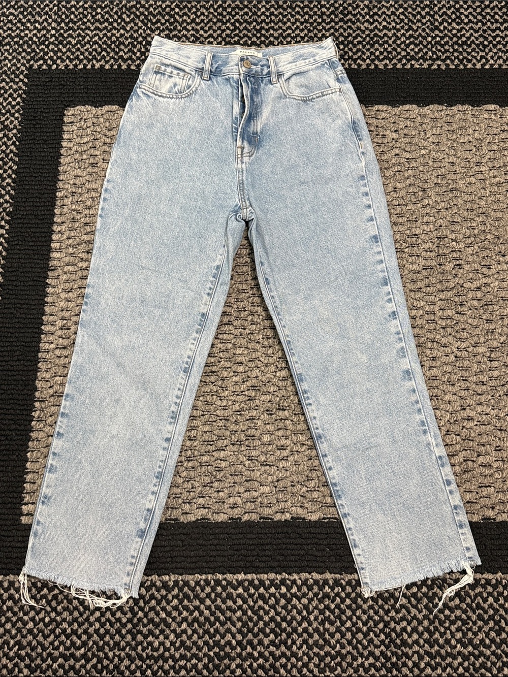PacSun High Rise Straight Jeans Sz 26 Light Wash Casual Classic Denim Boho
